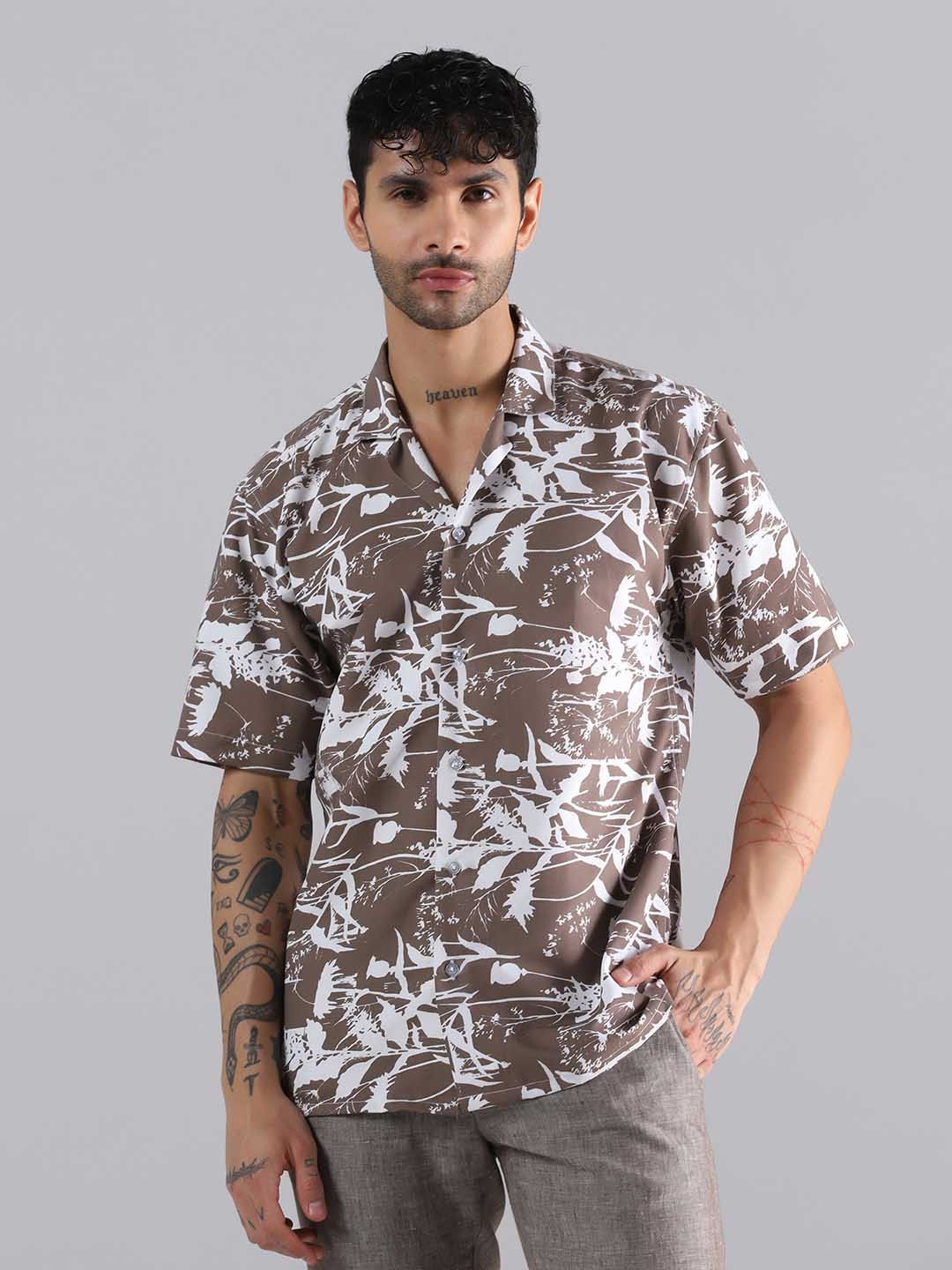 TAHVO Men Relaxed Casual Shirt