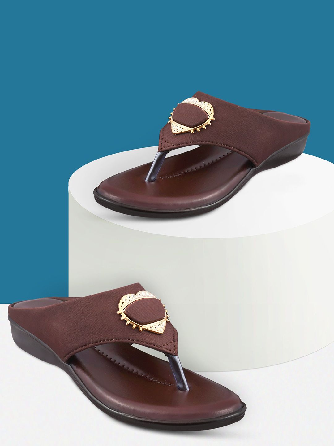 HUNYZA FOOTWEAR Women T-Strap Flats