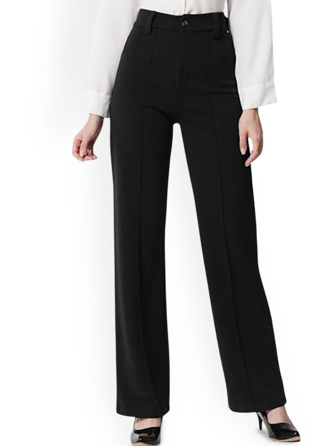 Yozo Women Relaxed Straight Fit Bootcut Trousers