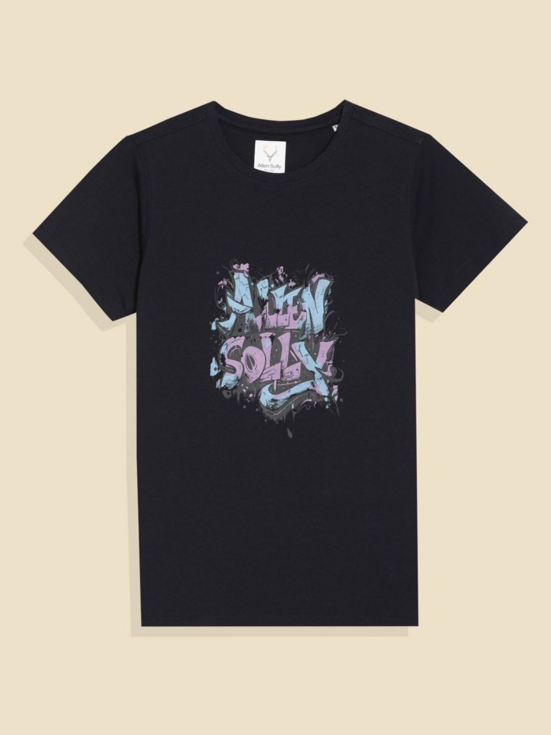 Allen Solly Junior Boys Typography Printed Round Neck Regular Sleeves T-Shirt