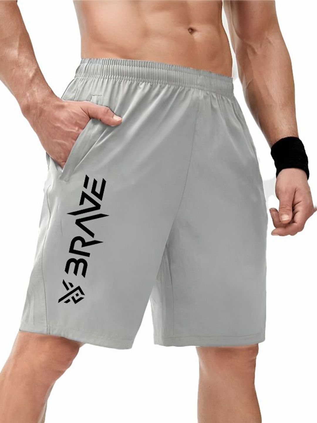 3Colors Men Low-Rise Running Sports Shorts