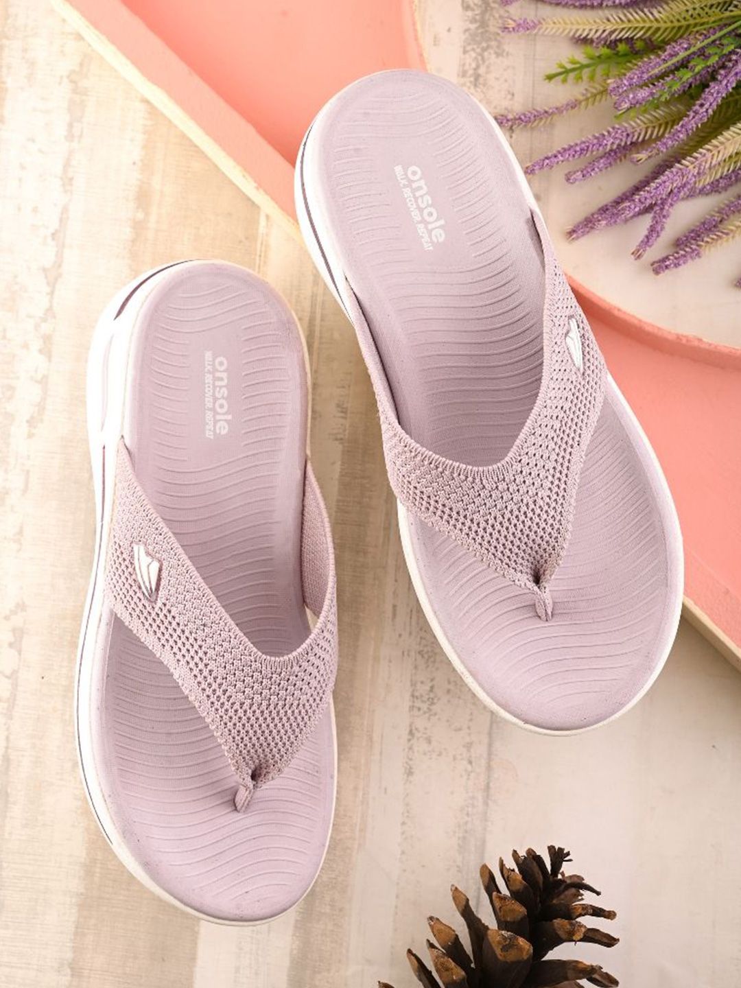ONSOLE Women Open Toe Thong Flip-Flops