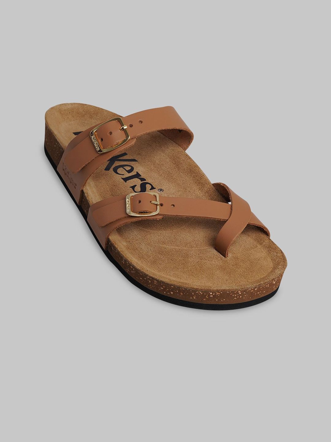 Kickers Women One Toe Flats with Buckles