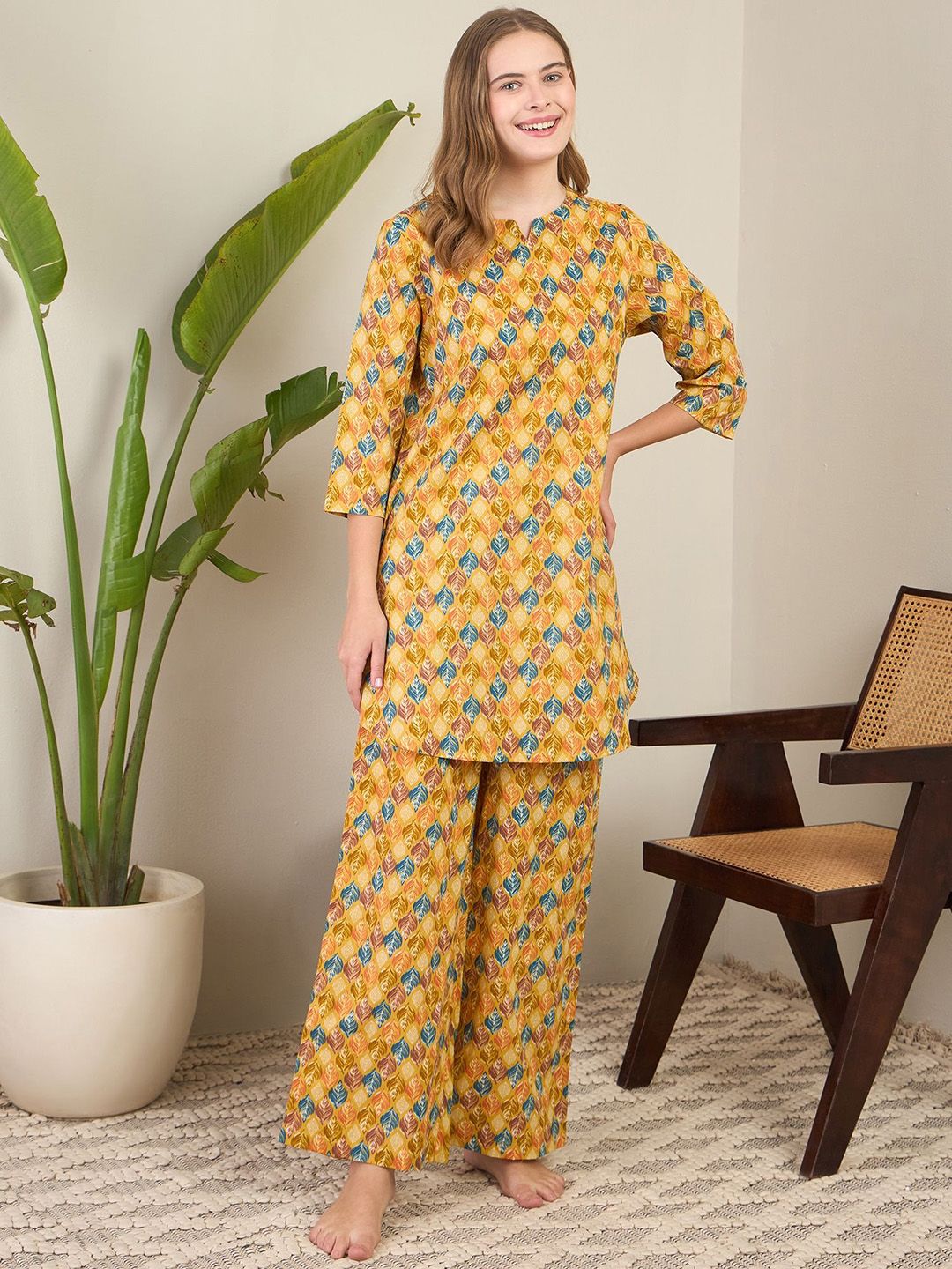 ETC X fwd Women Floral Printed Night suit