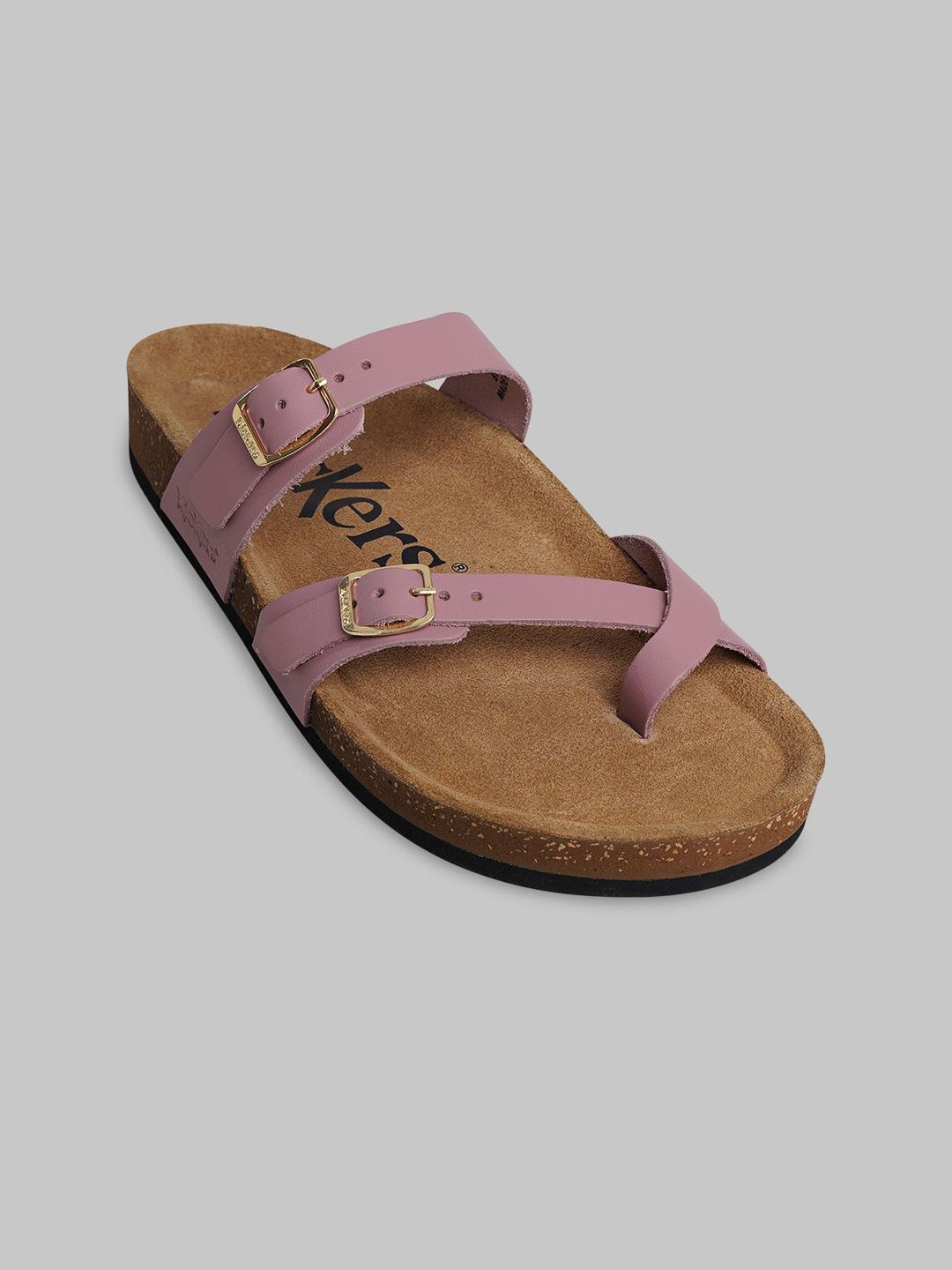 Kickers Women One Toe Flats with Buckles