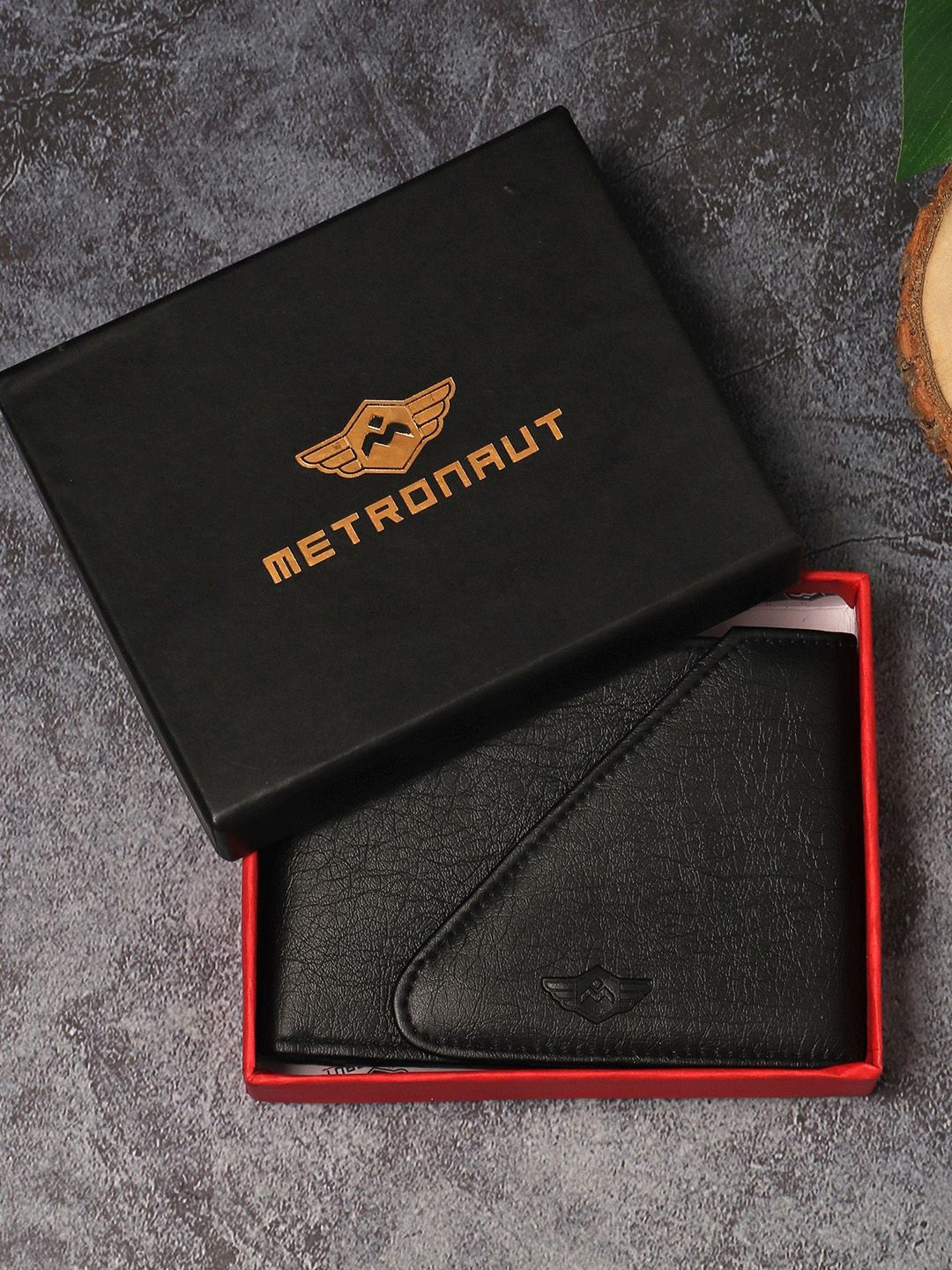 Metronaut Men PU Two Fold Wallet