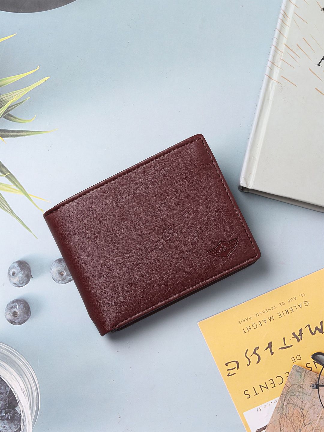Metronaut Unisex Textured Artificial Leather Two Fold Wallet