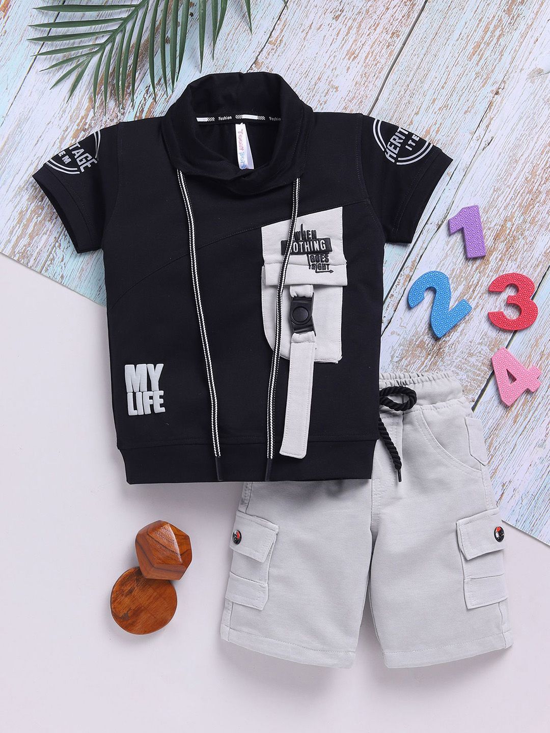 Toonyport Boys Printed Shirt with Shorts