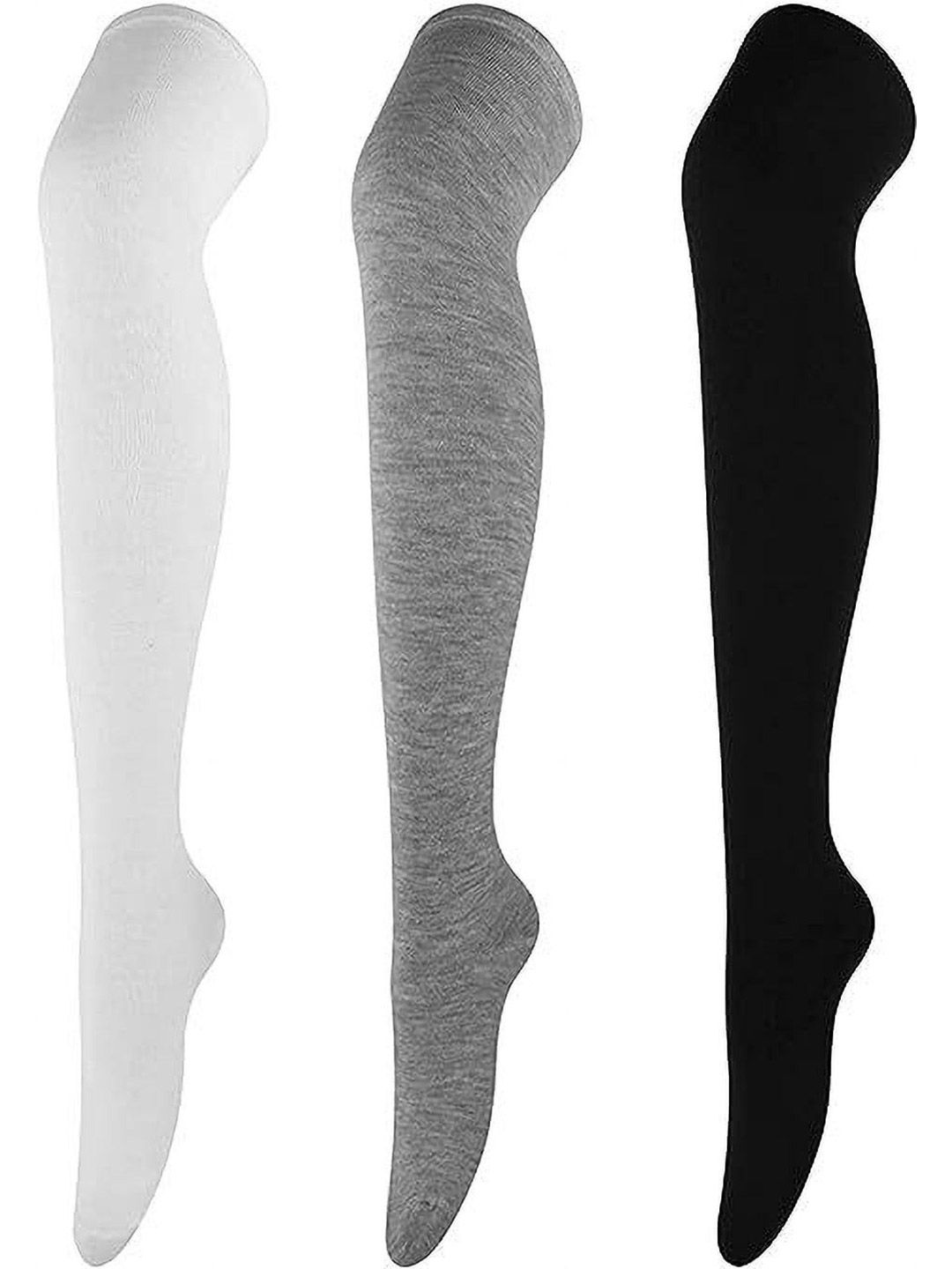 Buy TRAZO Women Pack Of 3 Thigh High Length Socks -  - Accessories for Women