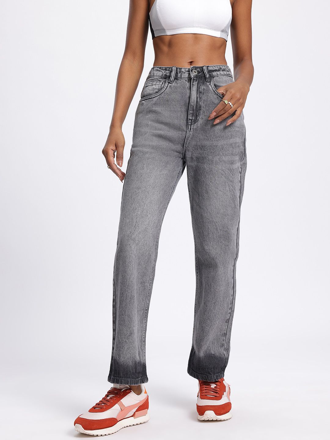 glitchez Women Straight Fit Jeans