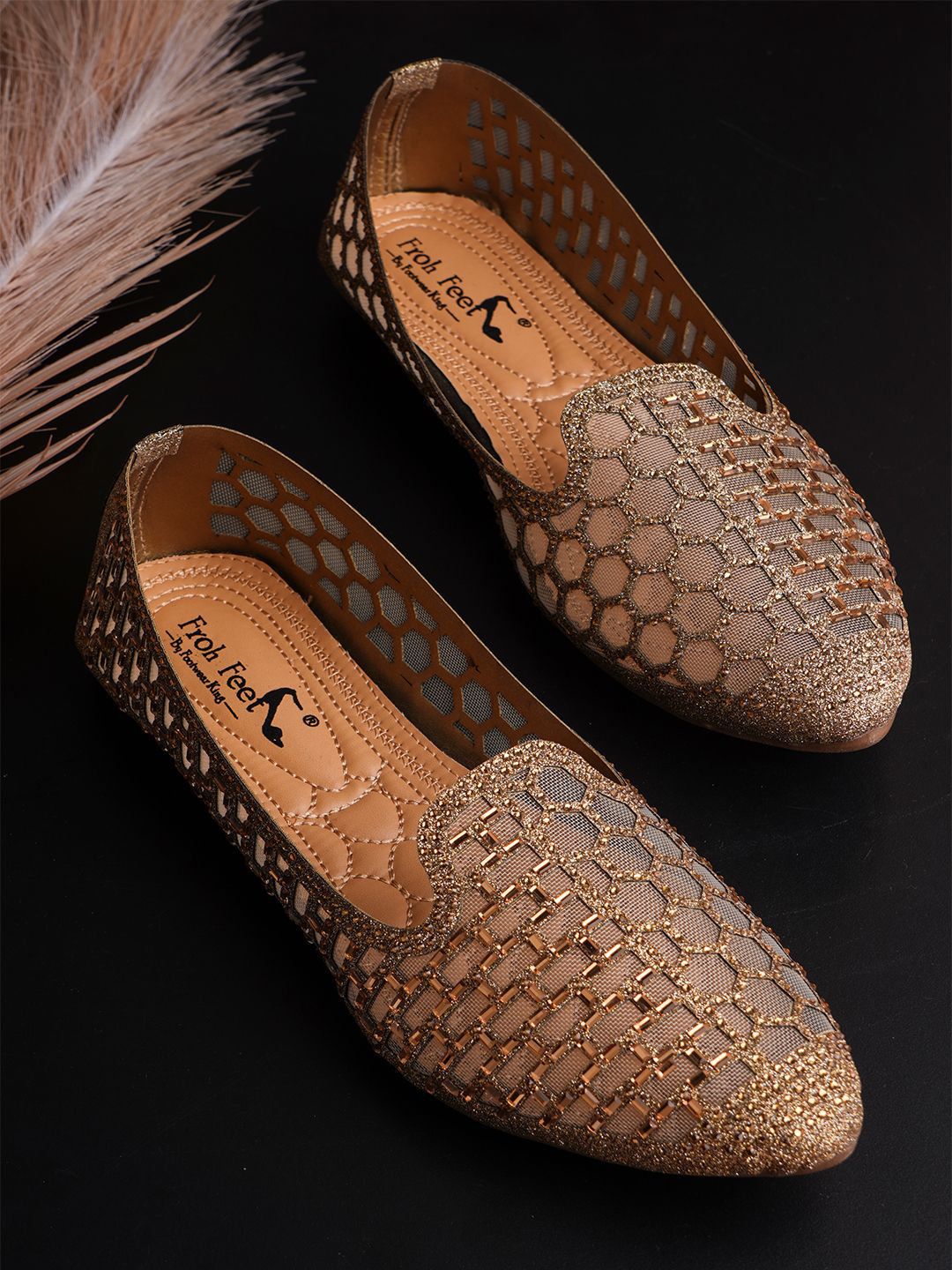 Froh Feet Women Slip-On Mojaris Flats