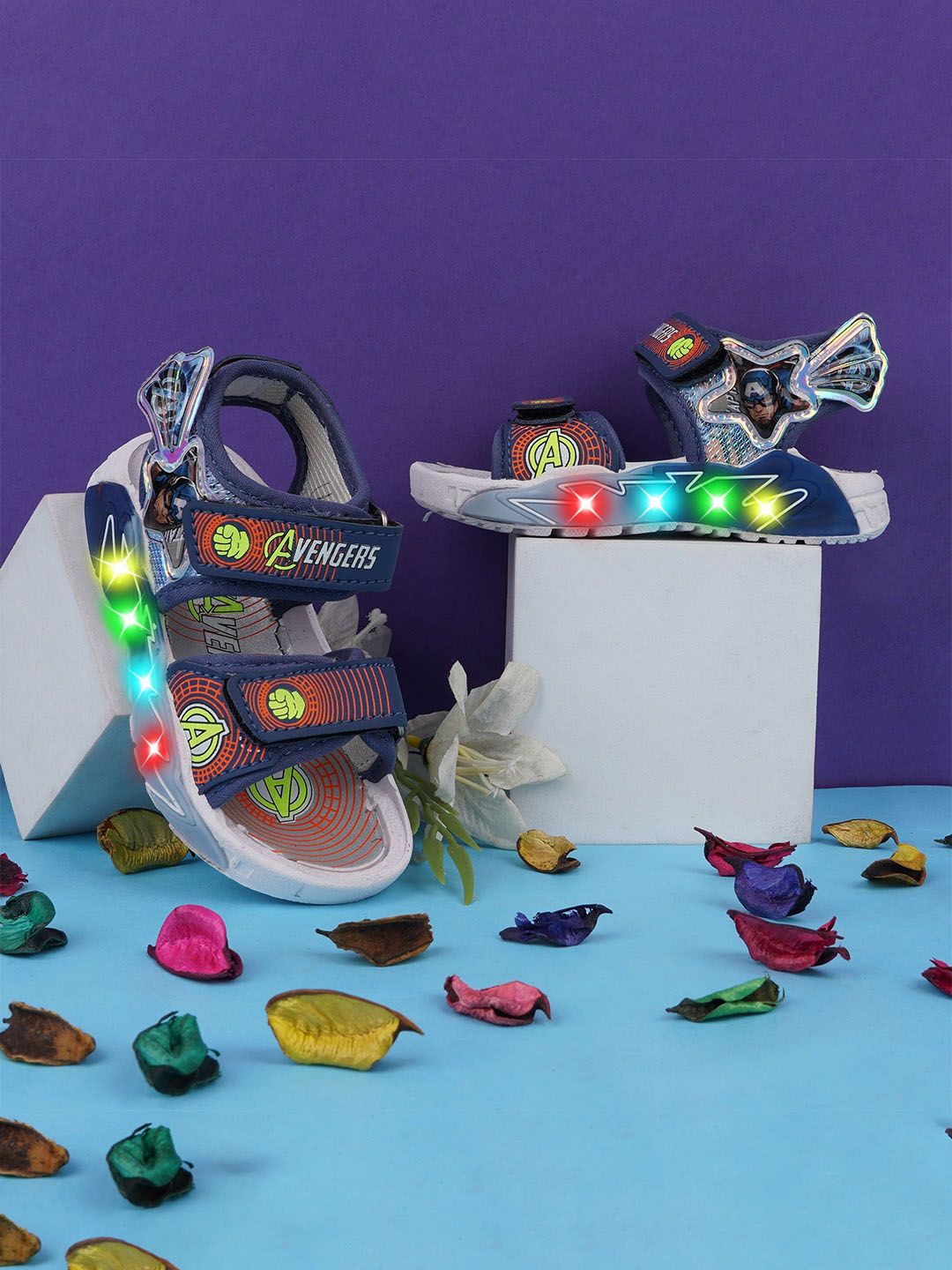 BAESD Boys Led Light Avenger Sandals