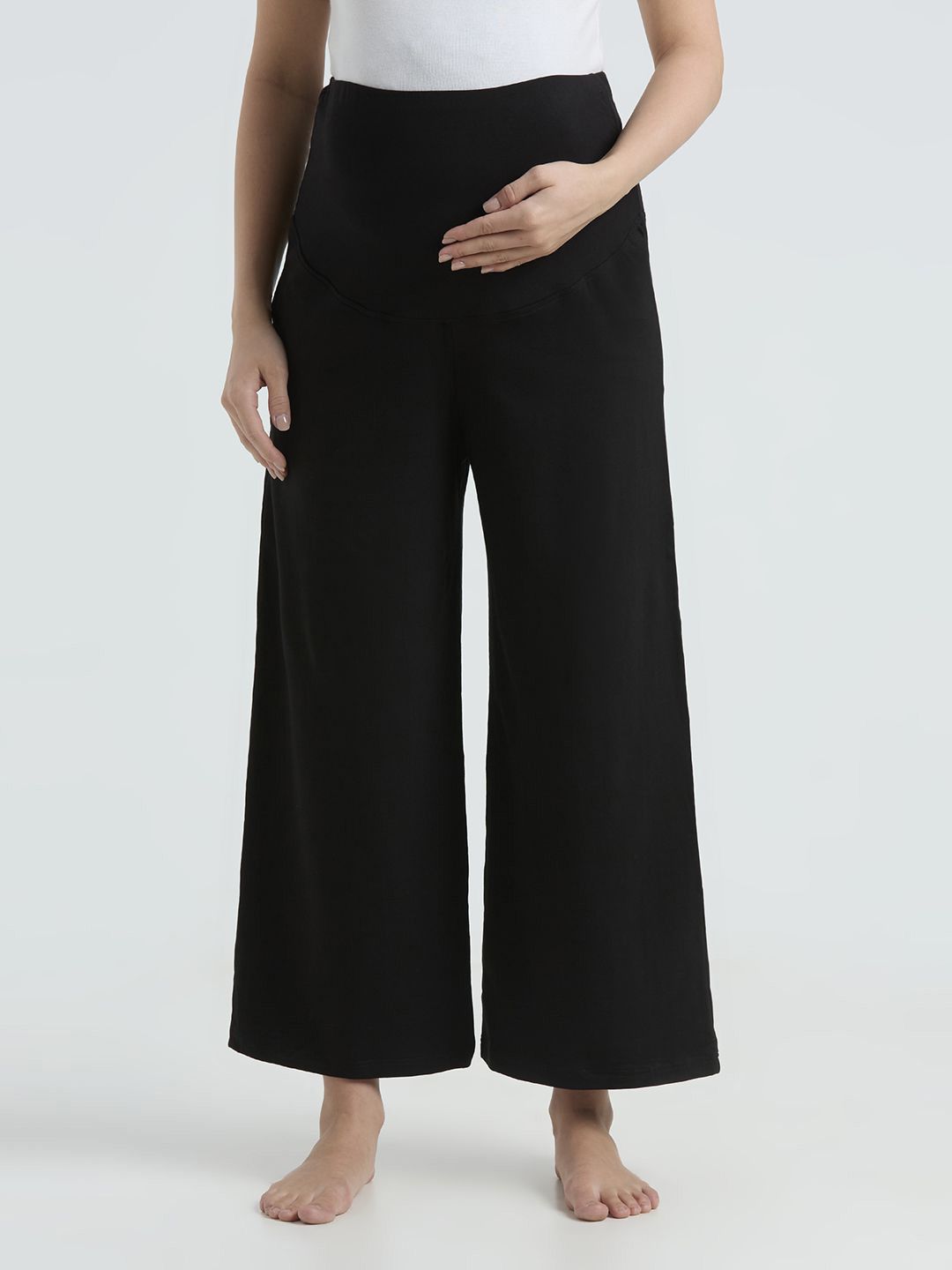 Women Knitted Maternity Palazzos 2