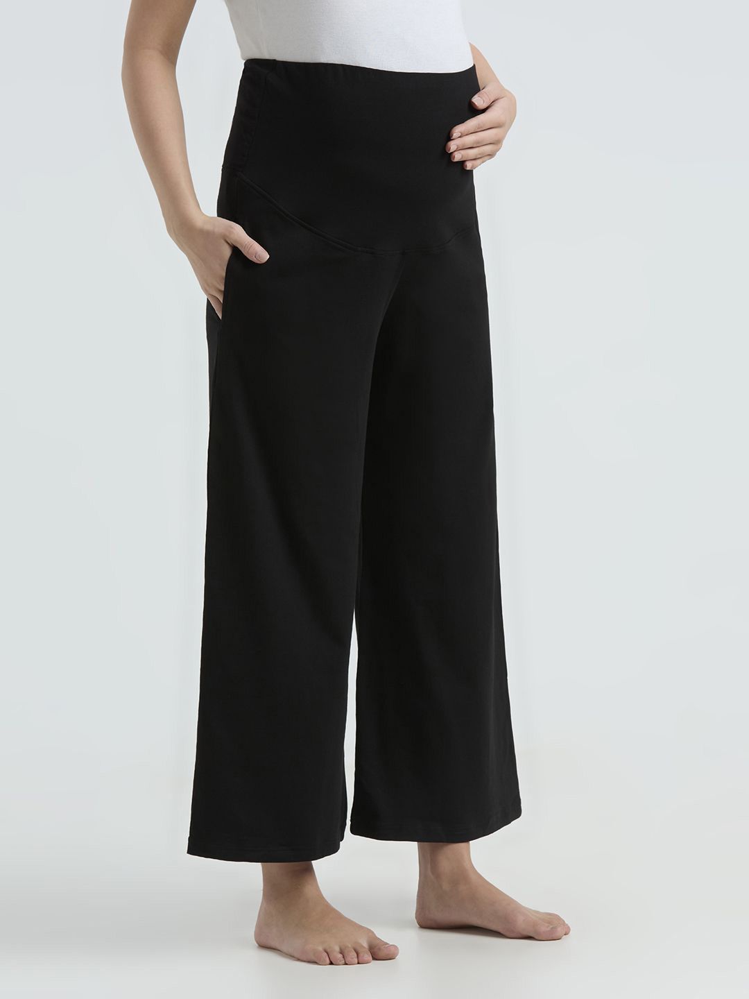 Women Knitted Maternity Palazzos 3
