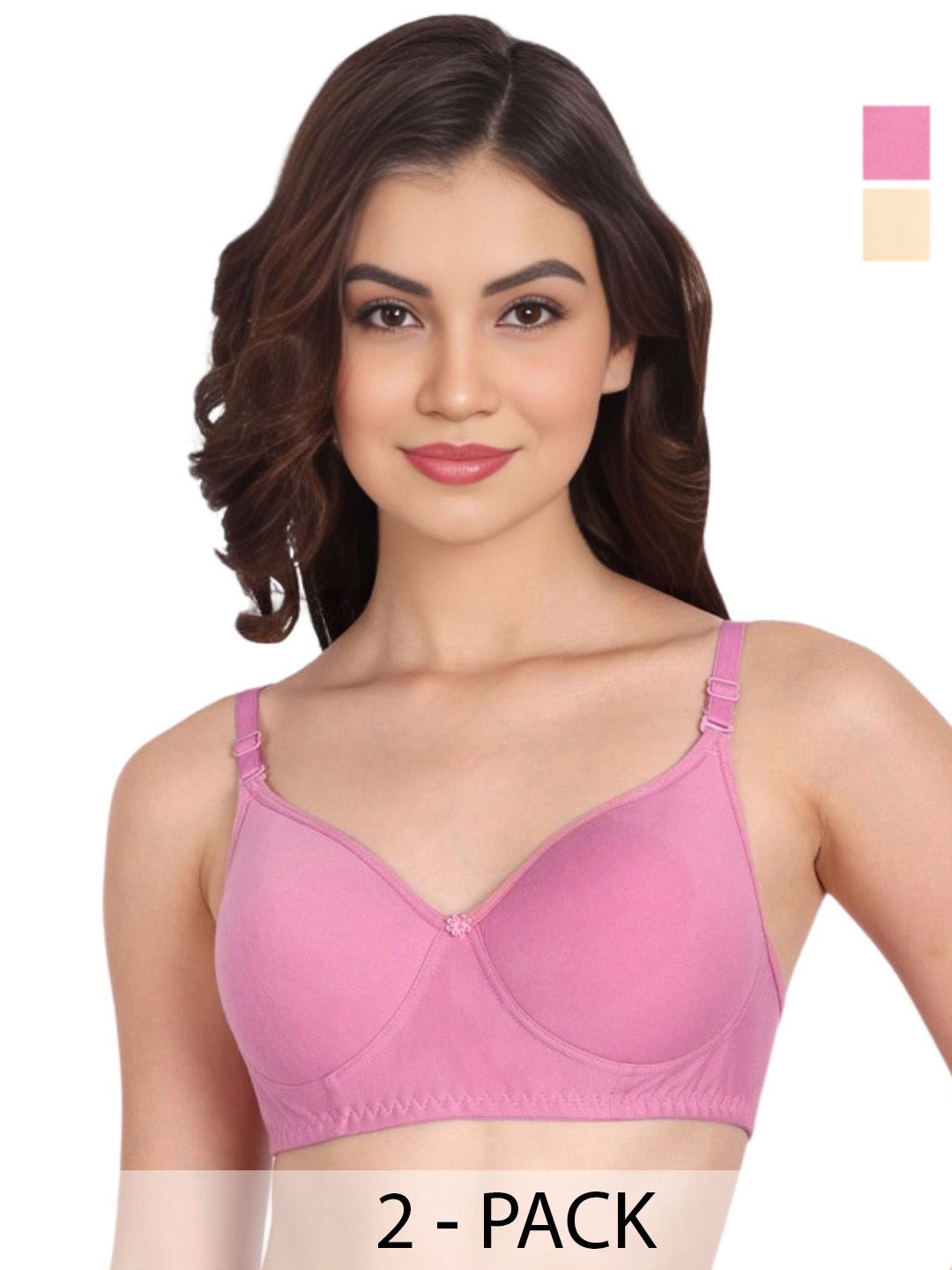 Liigne Pack Of 2 Full Coverage Lightly Padded Bra