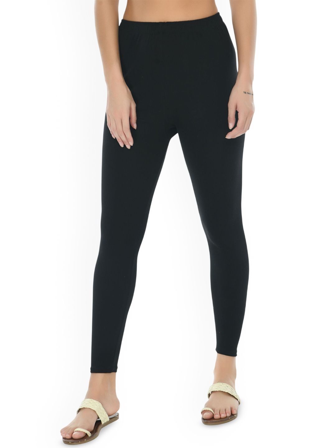 Fruba Cotton Mid-Rise Ankle-Length Leggings
