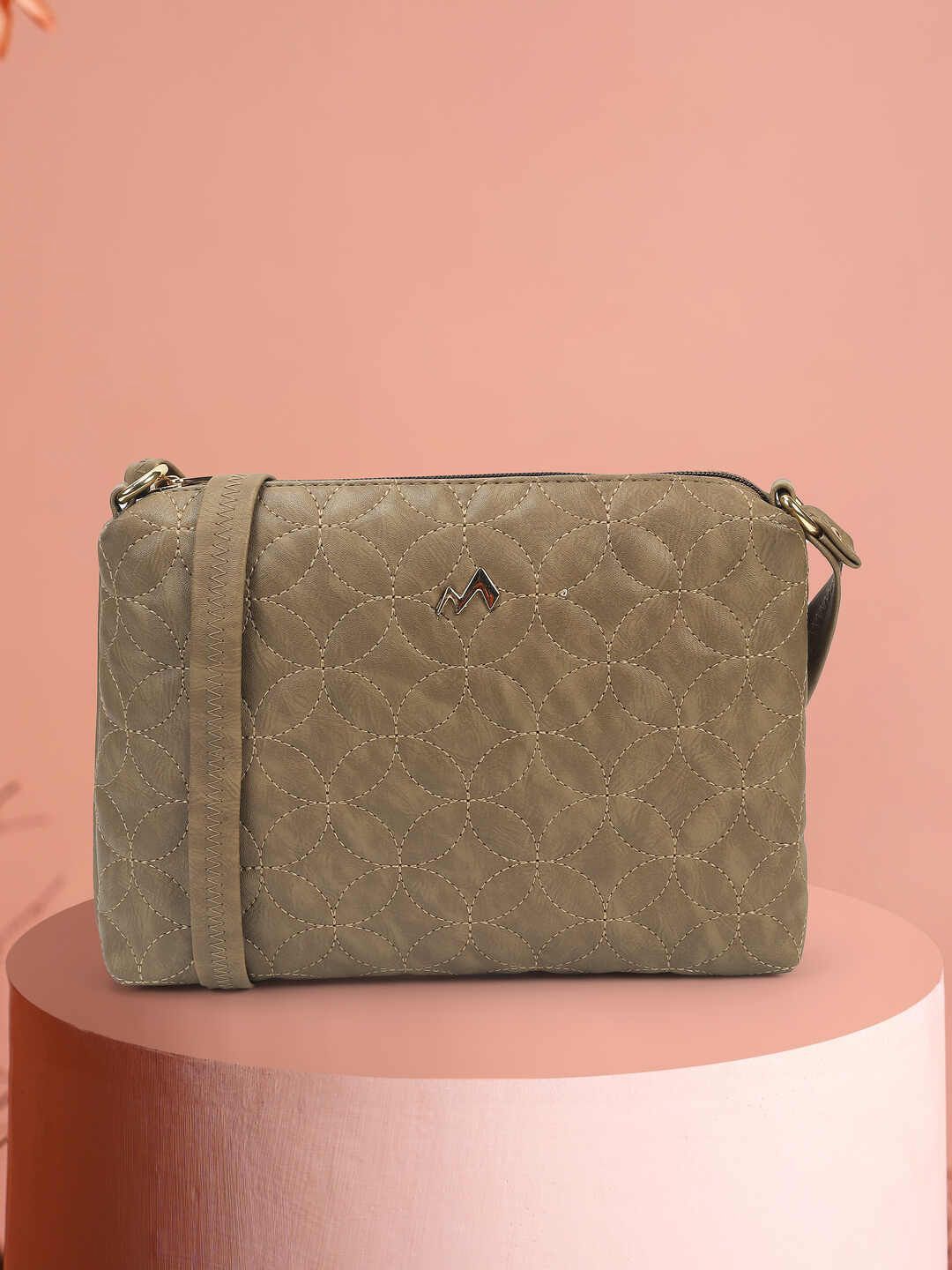 Metro PU Structured Sling Bag With Quilted