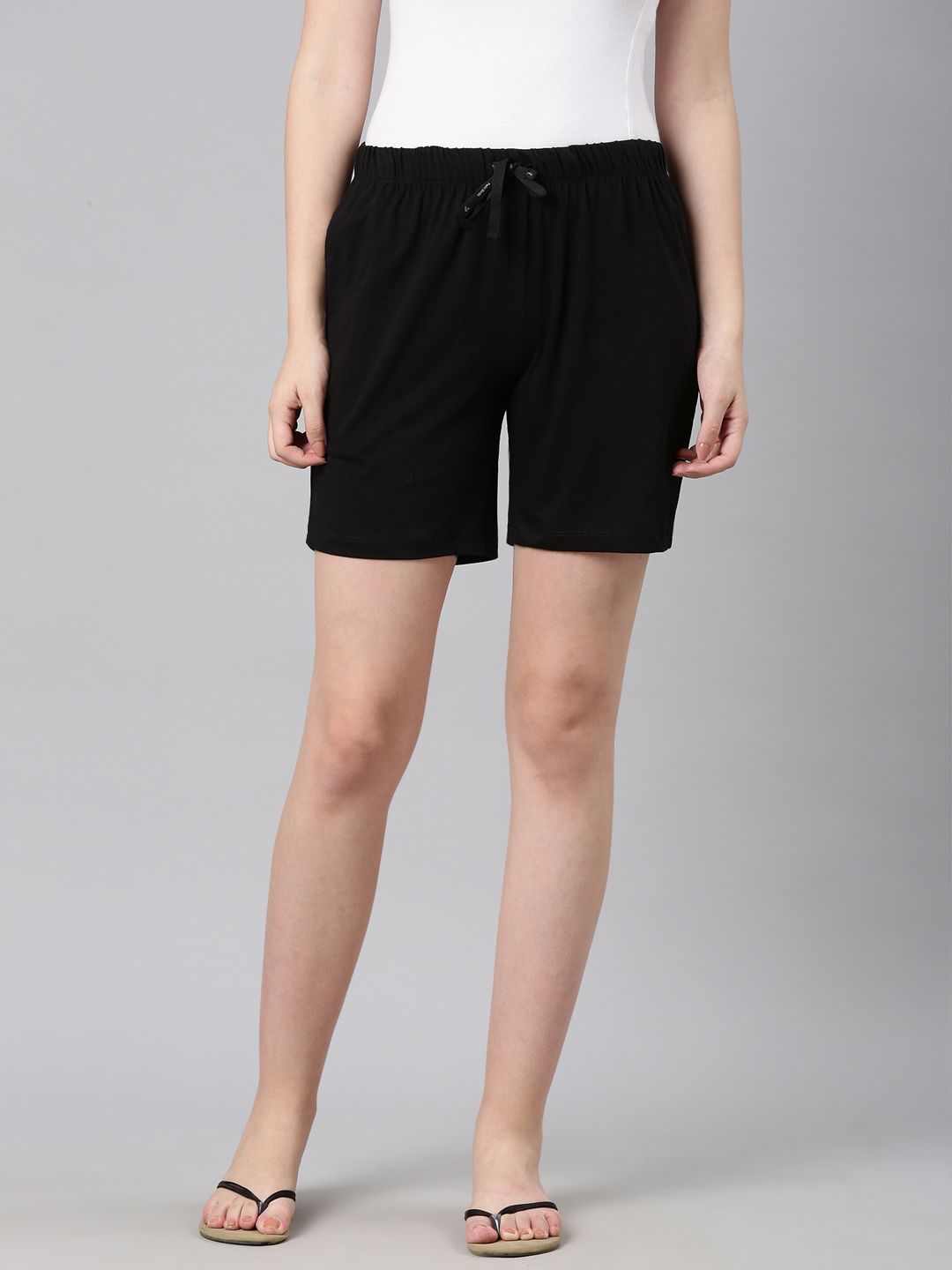 TWIN BIRDS Women Mid-Rise Cotton Lounge Short