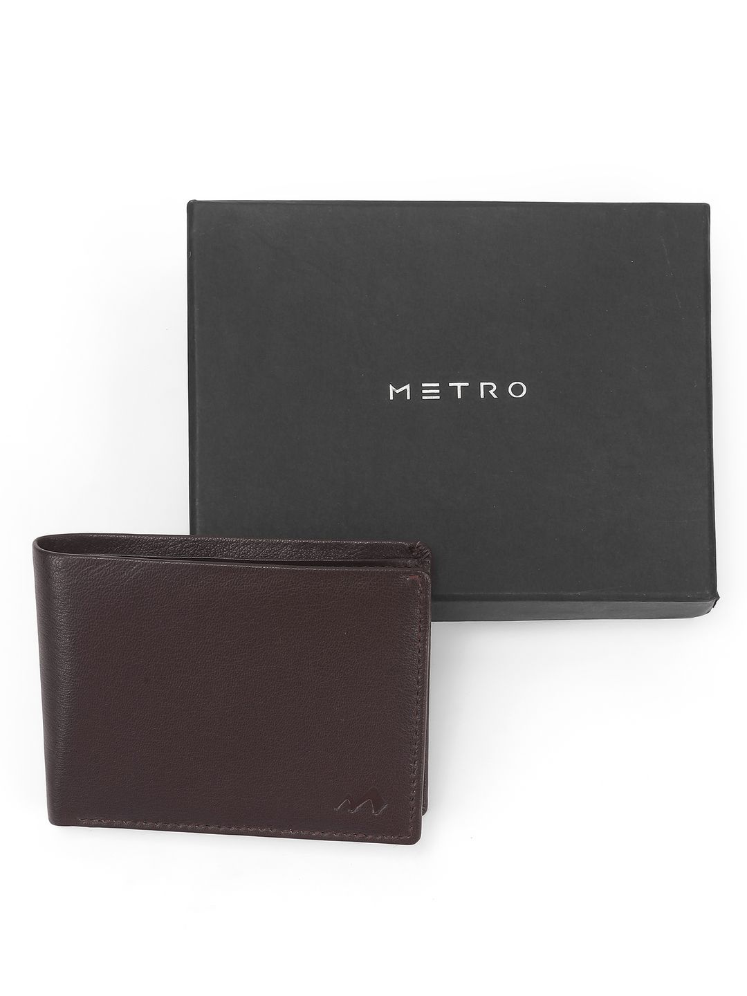 Buy Metro Men Leather Two Fold Wallet -  - Accessories for Men