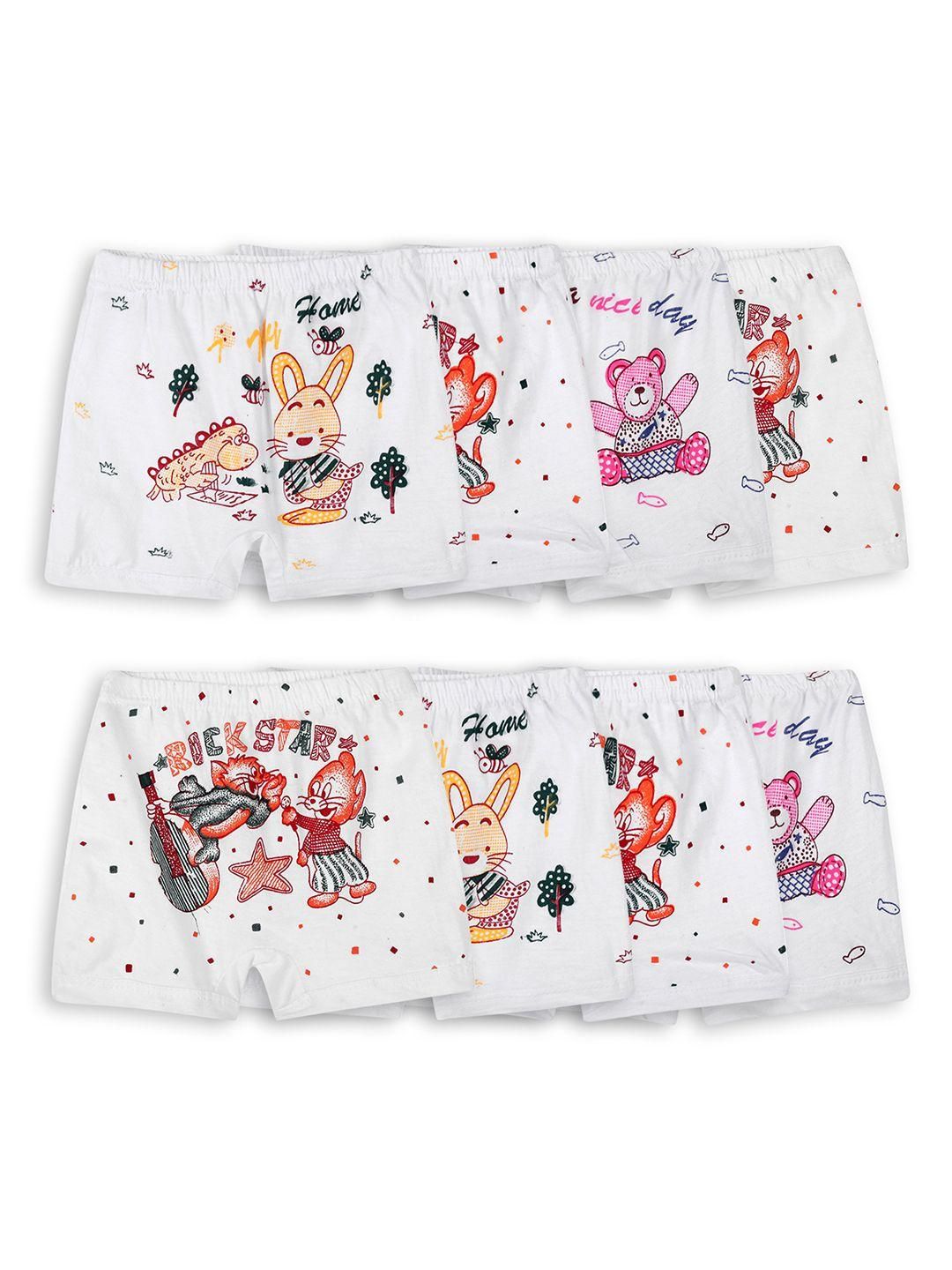 VastraMilap Kids Pack Of 8 Cotton Boy Shorts Briefs