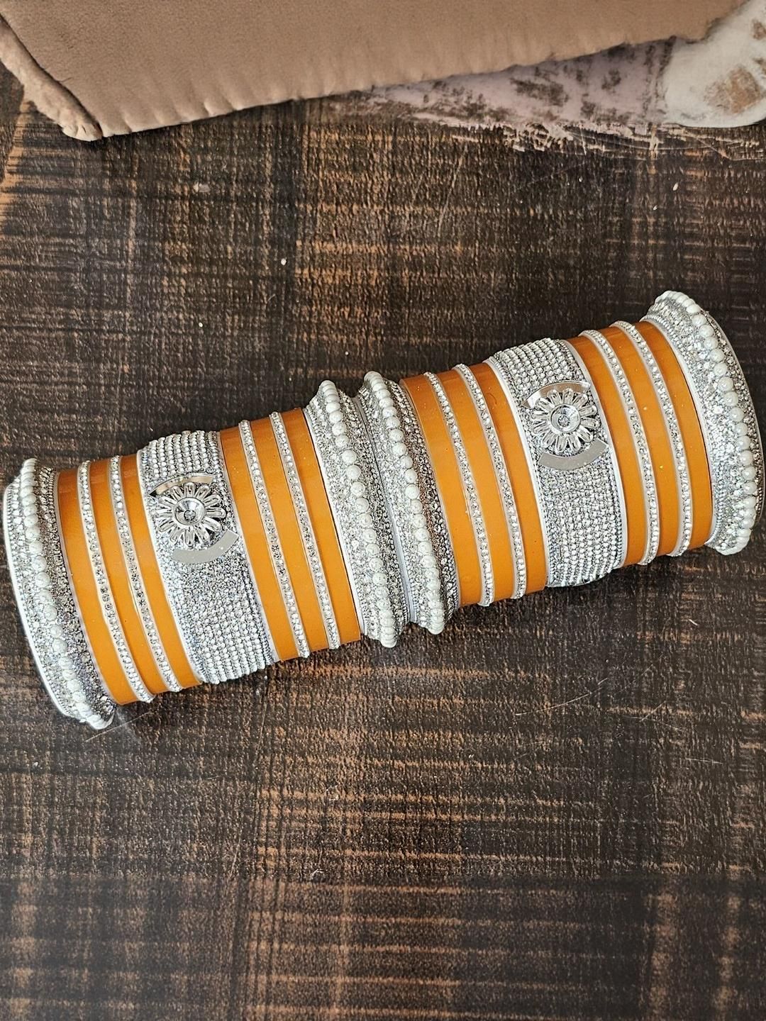 Mehpriye Alloy Silver-Plated Bangles