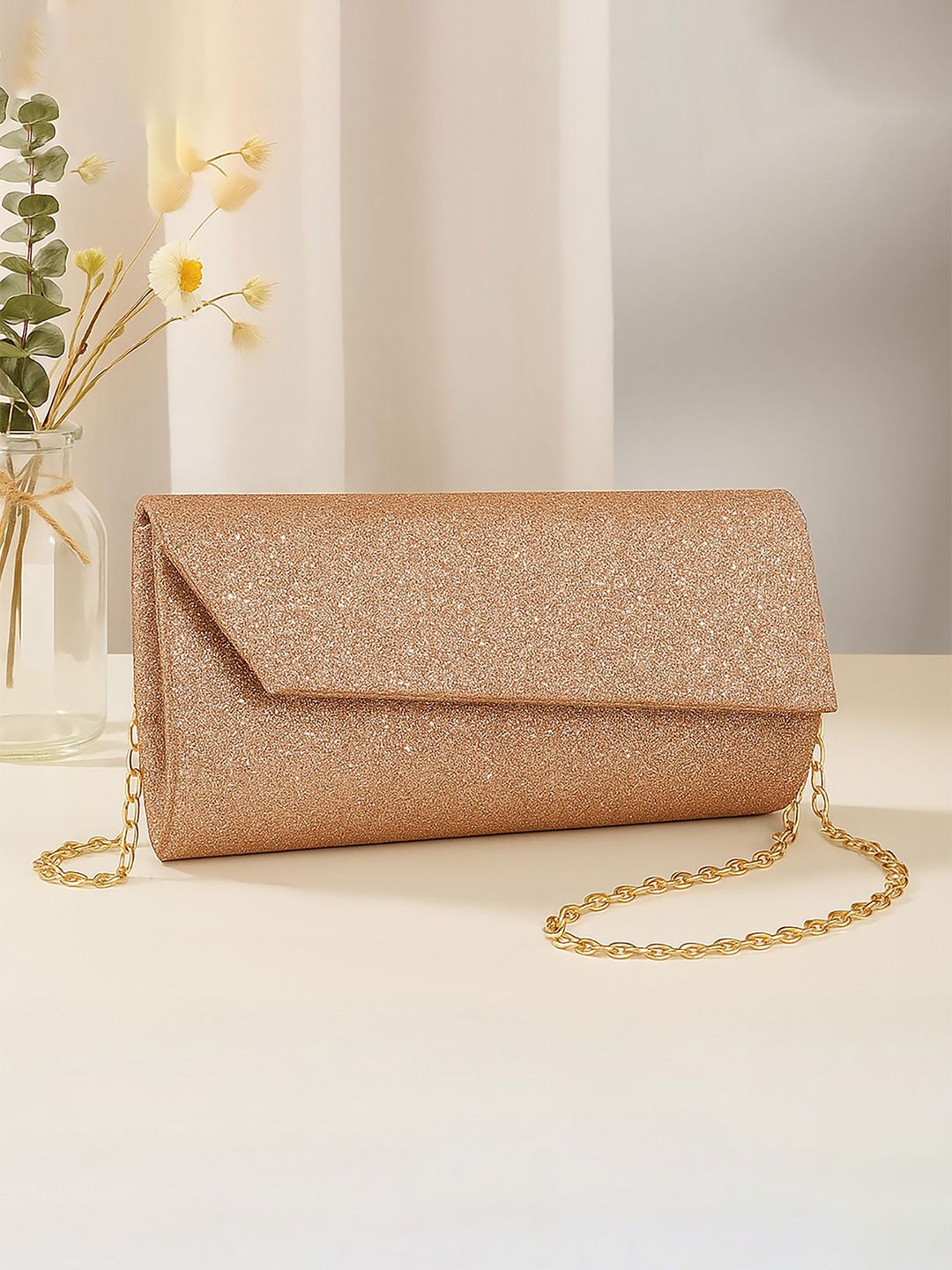 Vritraz Embellished Envelope Clutch