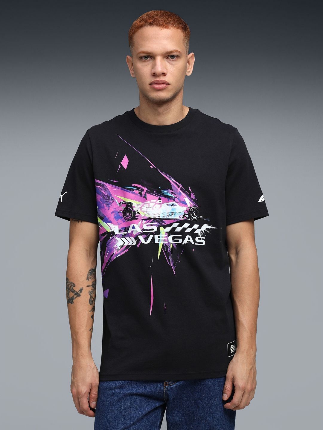 Formula 1 Las Vegas Men's Cotton Race T-shirt