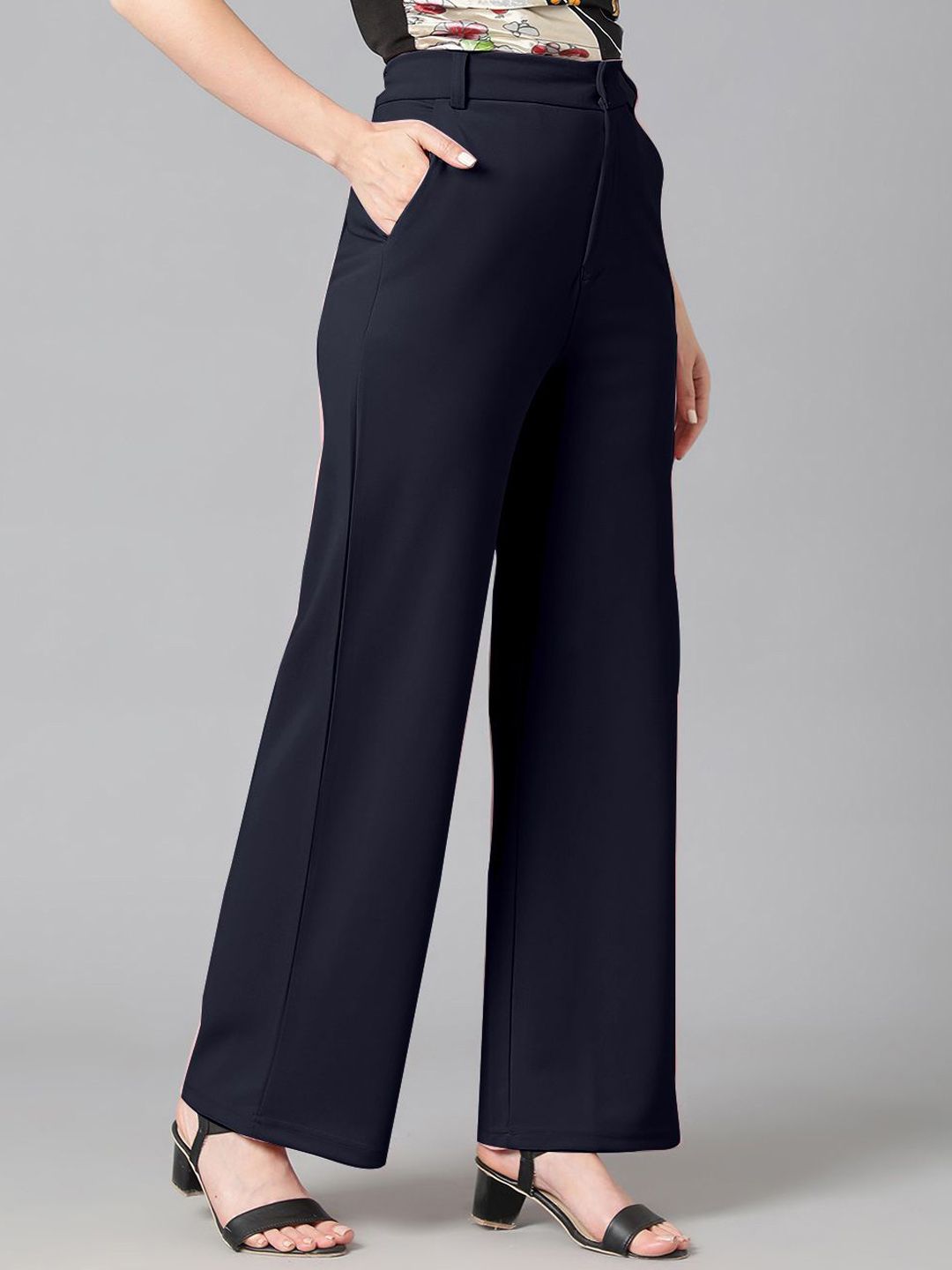 Stylecast X Kotty Women Mid Rise Straight Fit  Bootcut Trousers