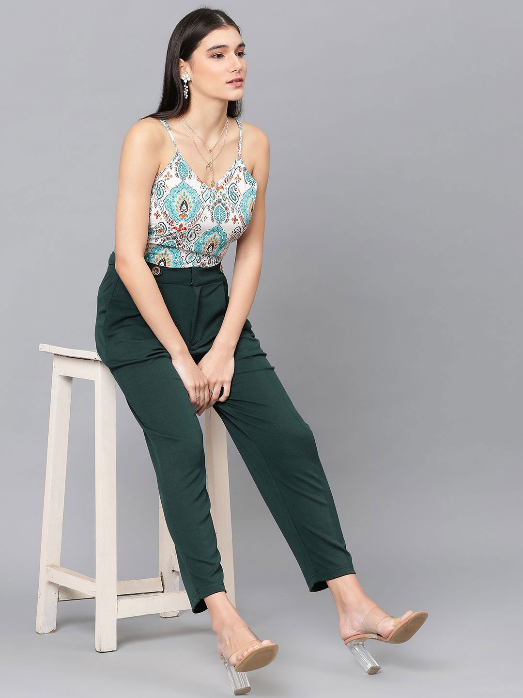 Stylecast X Kotty Women Ethnic Motifs Printed V-Neck Top