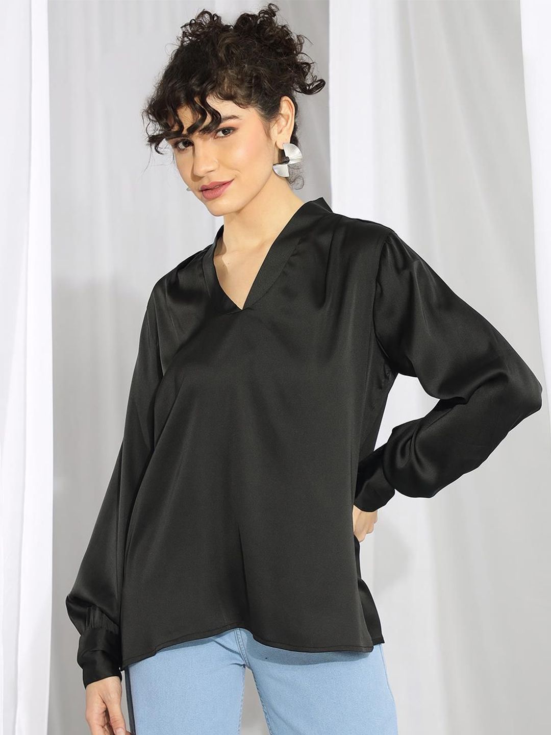 Stylecast X Kotty Women Bishop Sleeves Cotton Top