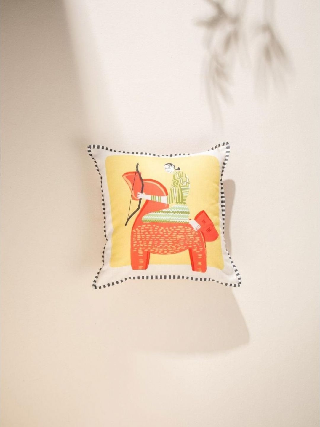 FREEDOM TREE Yellow & Red Square Cushion Covers