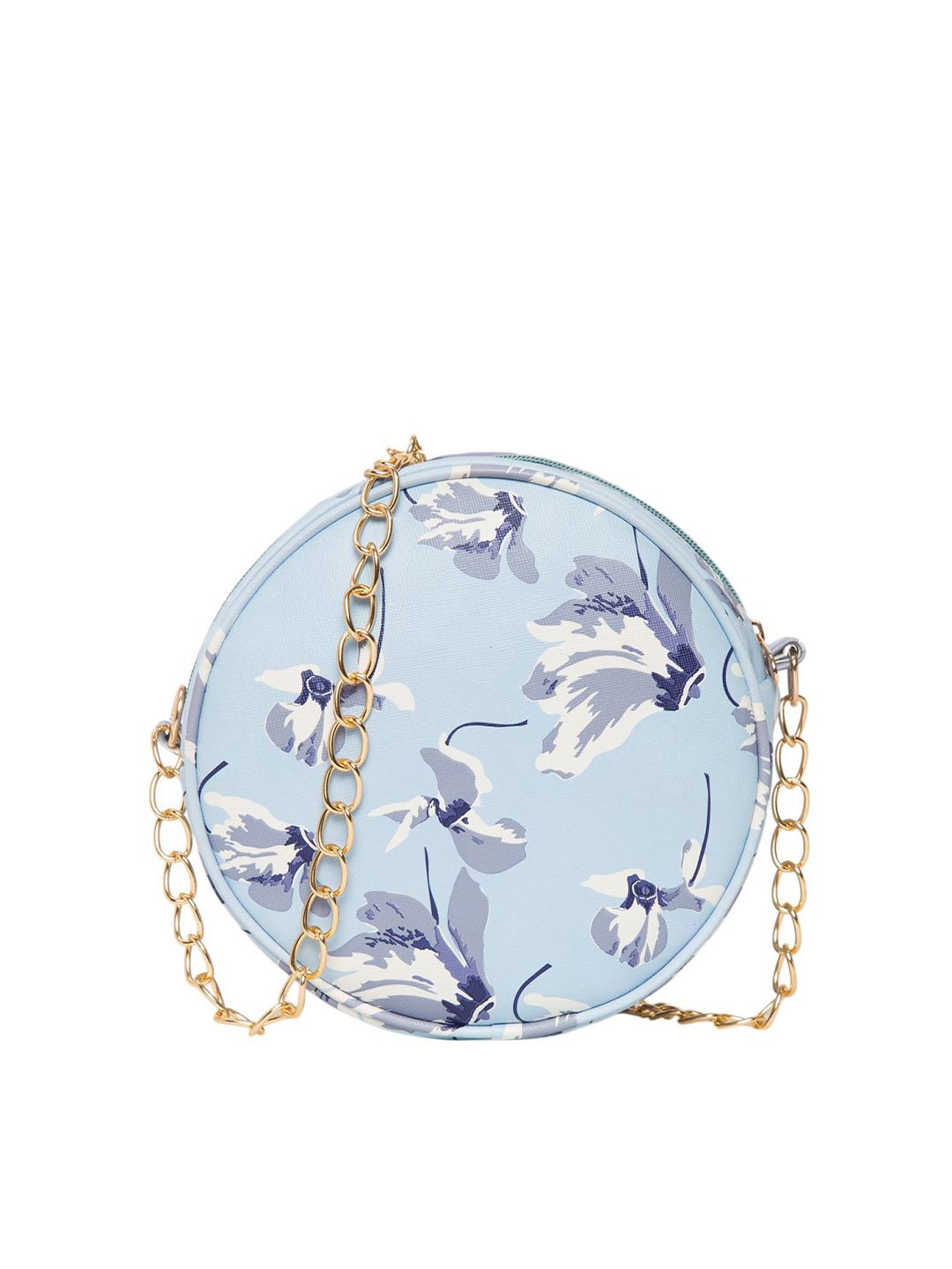 ADISA Floral Printed PU Structured Sling Bag