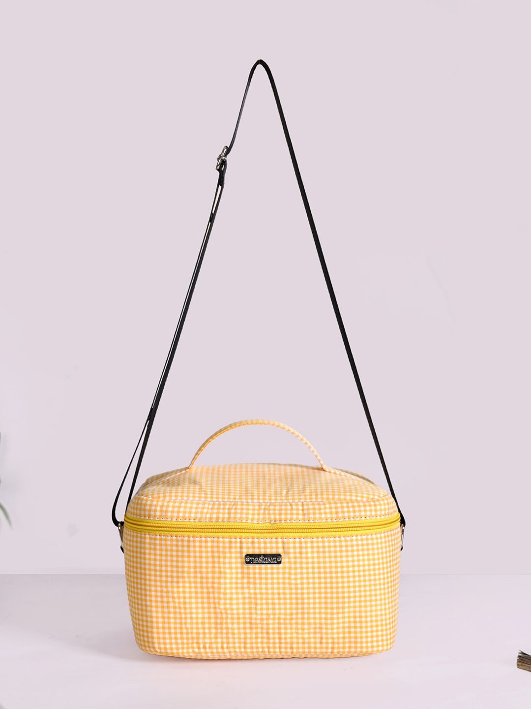 Nestasia Unisex Sunshine Checked Waterproof  Insulated Lunch bags Travel Accessory