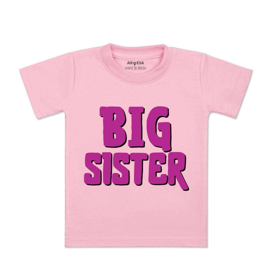 Arvesa Kids Big Sister Printed Tshirt
