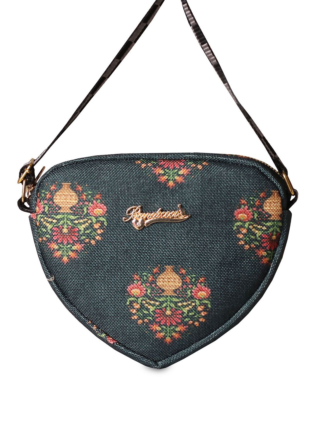 Buy BANDICOOT Printed Structured Sling Bag With Fringed -  - Accessories for Women
