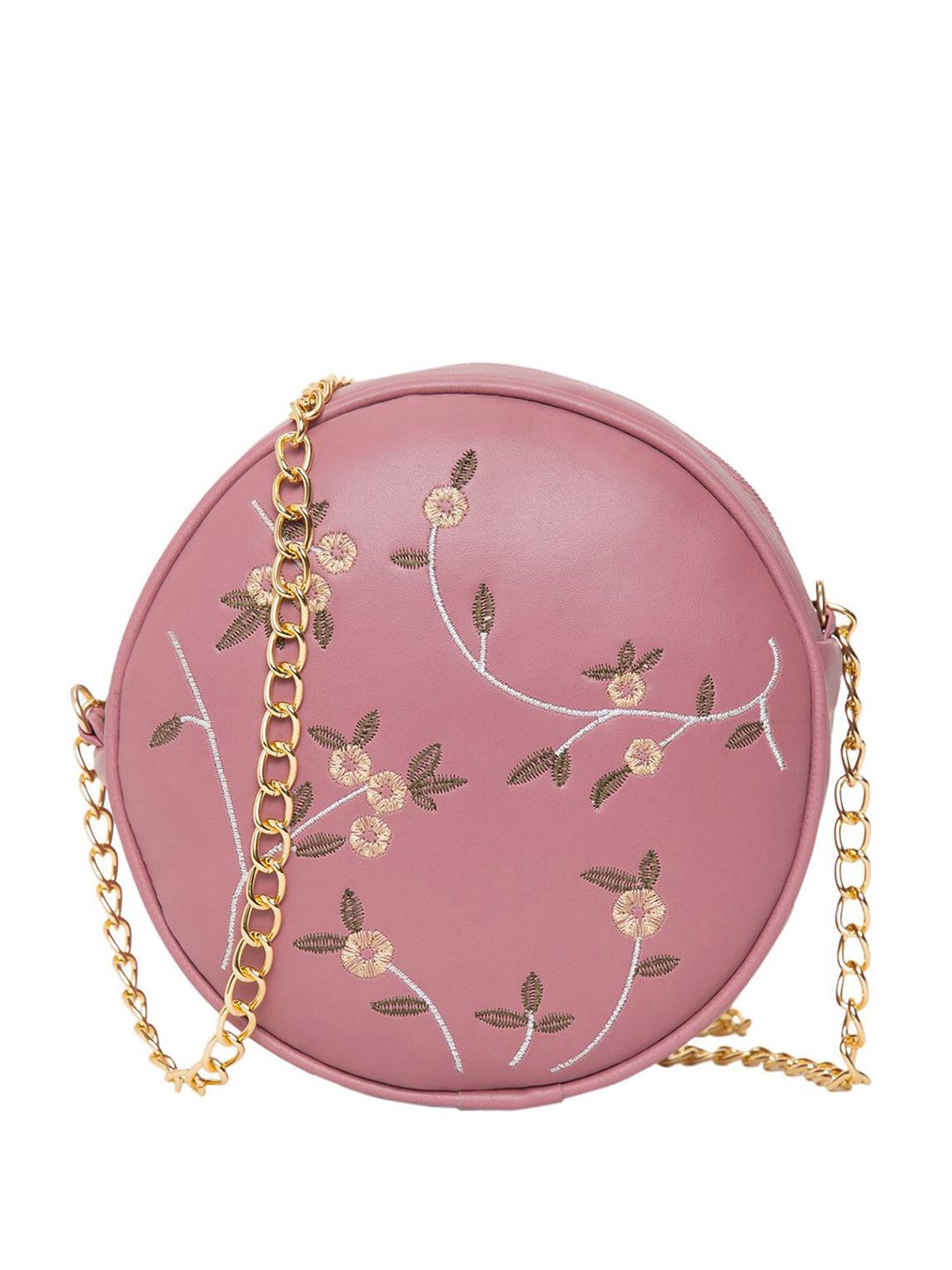 ADISA Floral Printed Half Moon Sling Bag