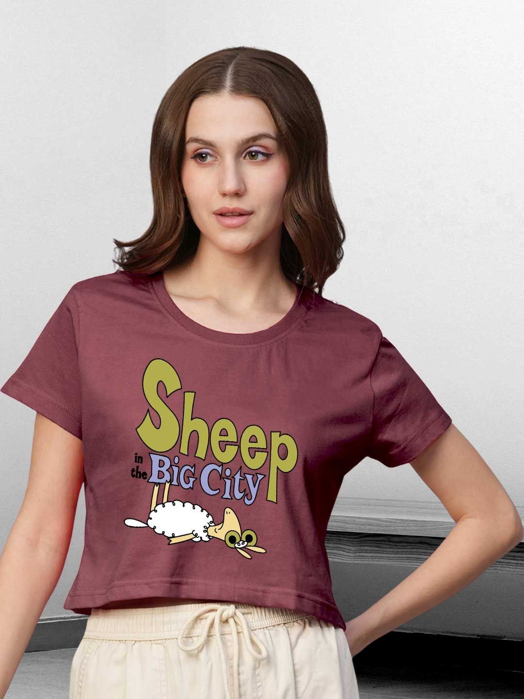 PRONK Typography Printed Round Neck Cotton Relaxed Fit T-shirt