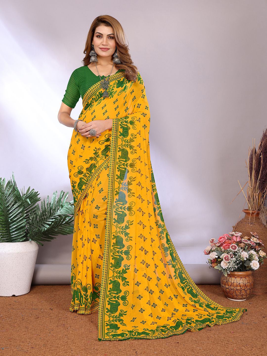 Moda Rapido Poly Georgette Saree