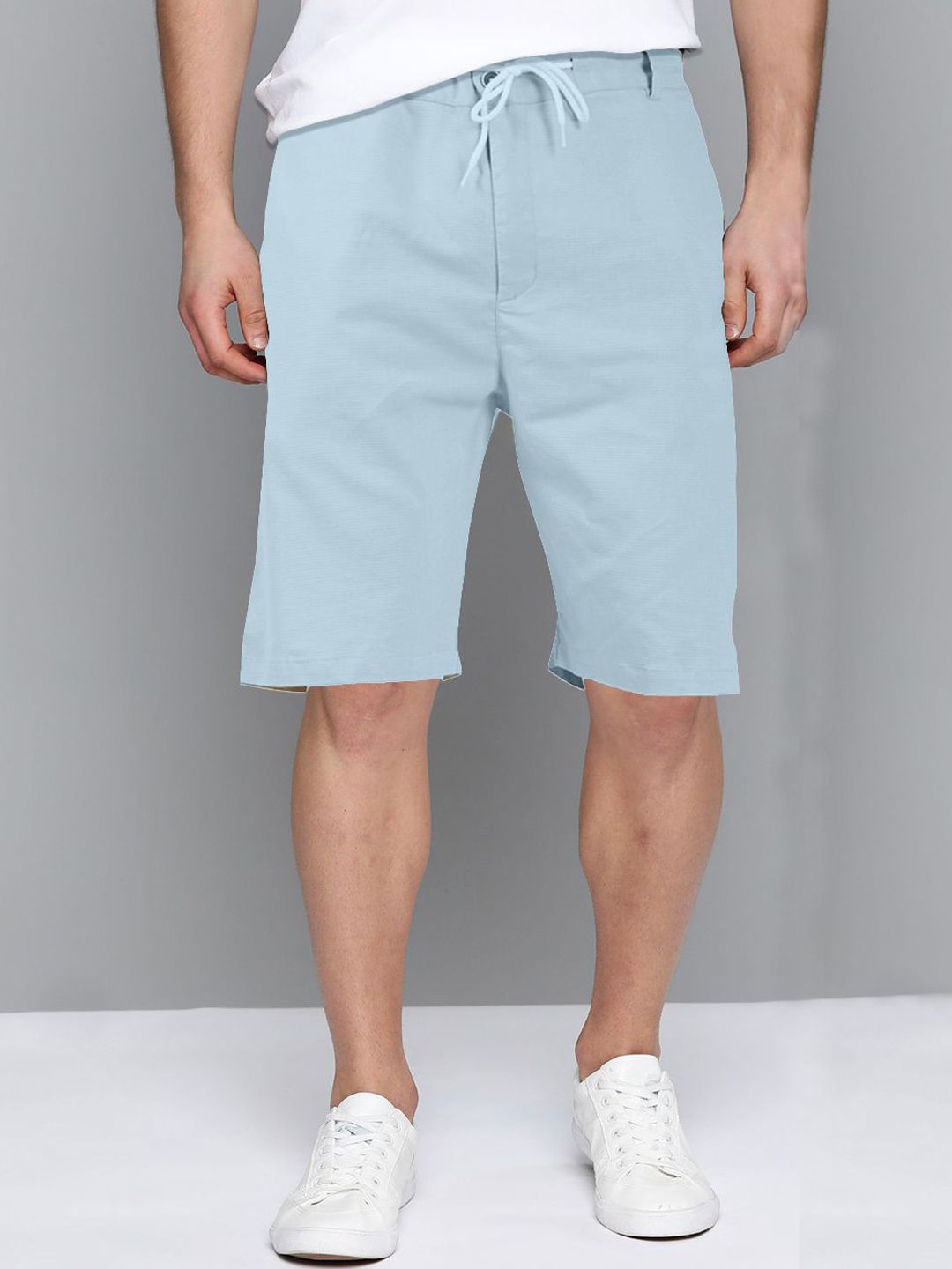 CVC Men Mid-Rise Cotton Shorts