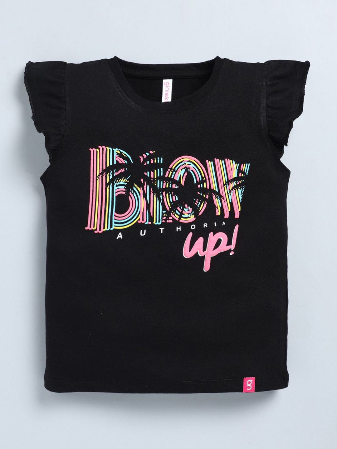 giniekids Girls Printed Cotton Top