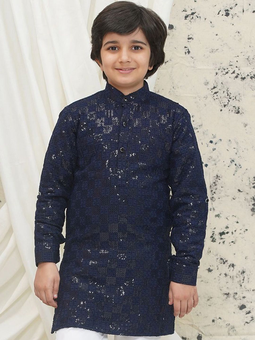 Aj DEZInES Boys Printed Chikankari Kurta