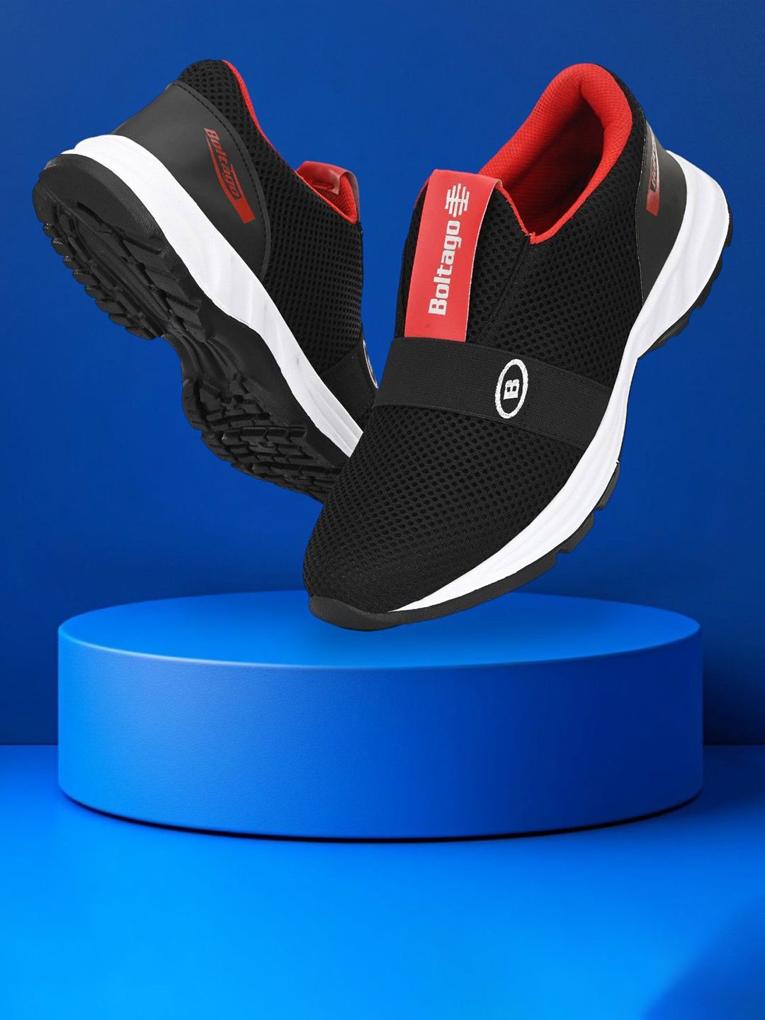 BOLTAGO Men Mesh Running Non-Marking Shoes