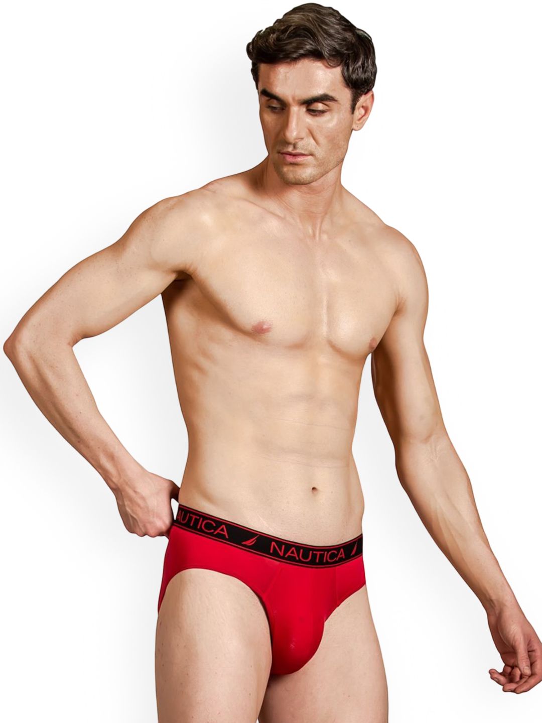 Nautica Mid-Rise Basic Briefs MMJLBF01-RCRD