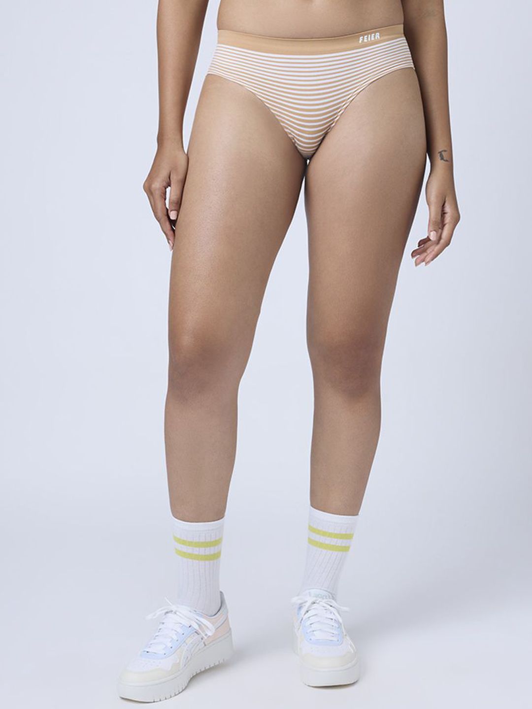 FEIER Striped Low-Rise Seamless Hipster Briefs SS24IW04BS-S