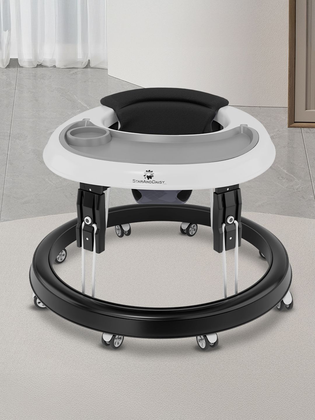 StarAndDaisy Infants 360 Baby Walker With 7 Level Height Adjustment