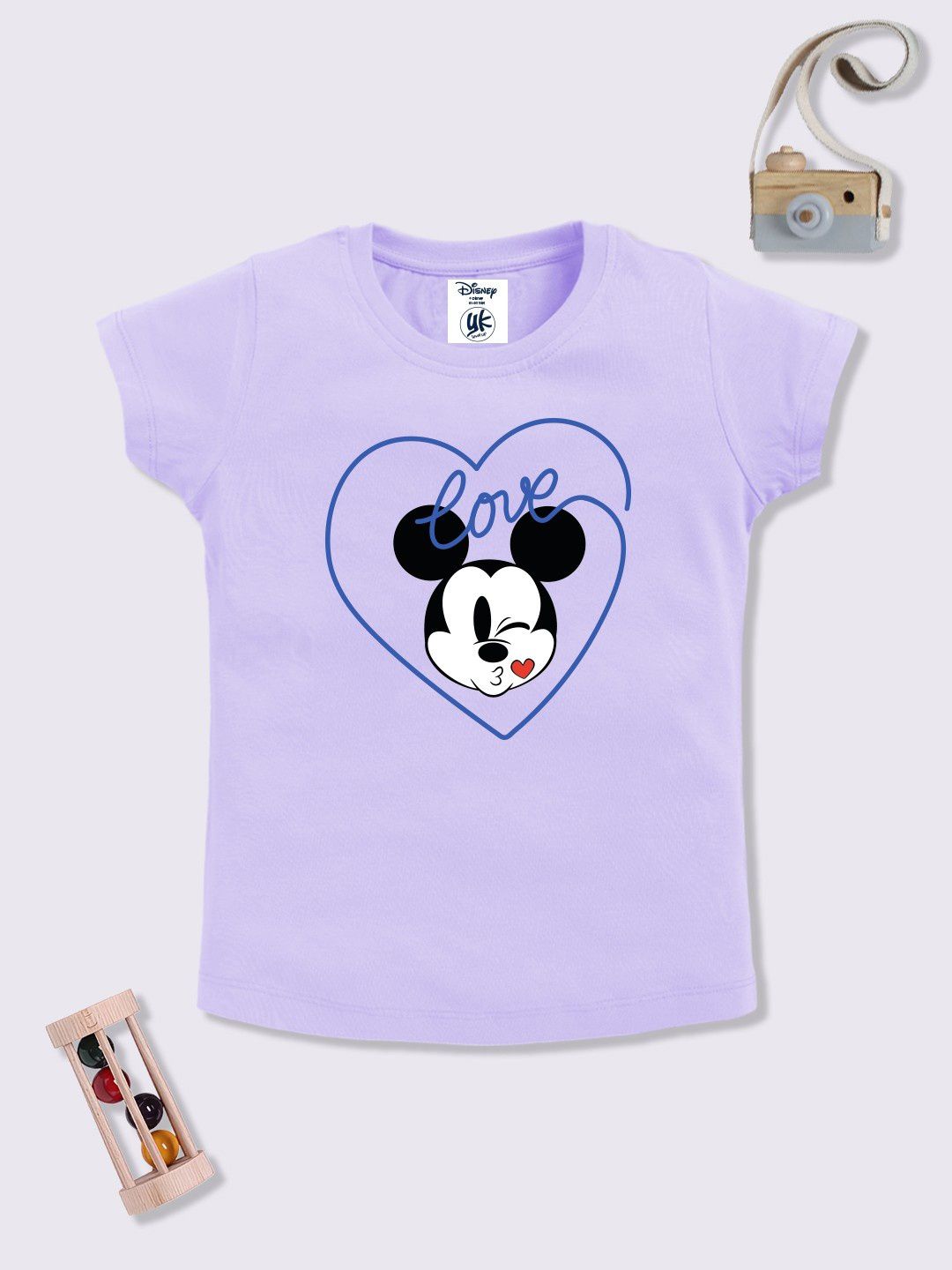 YK Disney Girls Disney Printed T-shirt