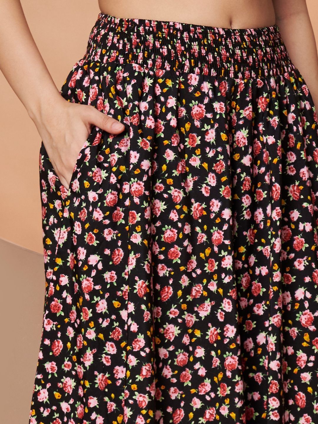 Printed Flared Maxi Skirts 2