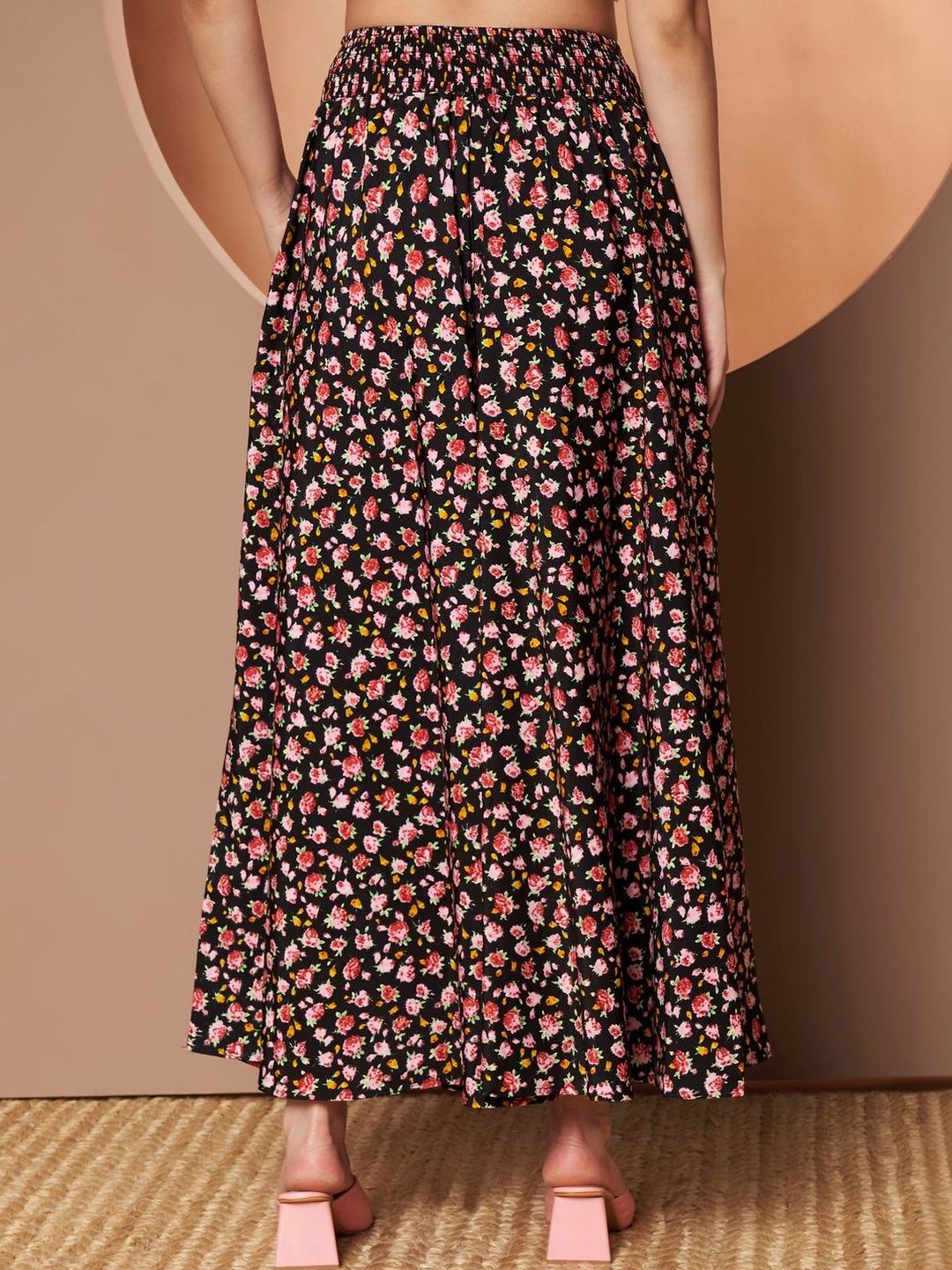 Printed Flared Maxi Skirts 5