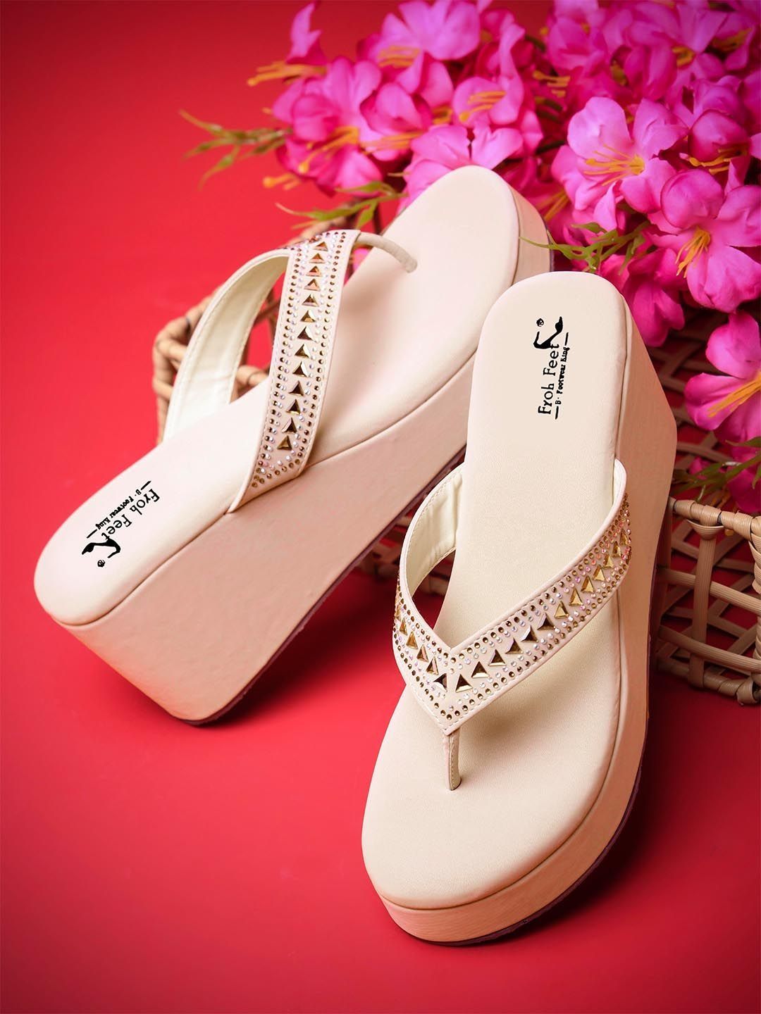 Froh Feet Embellished Wedge Sandals