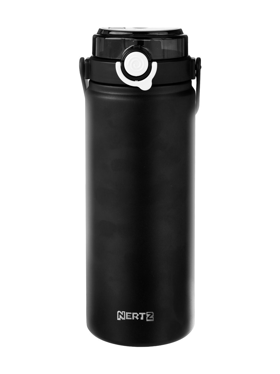 Nertz Lifestyle Black Single Stainless Steel Solid Double Wall Vacuum Water Bottle